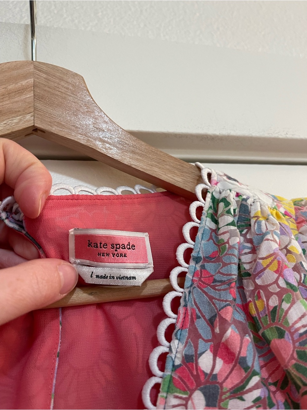 Kate Spade Mainline Floral Dots Burnout Blouse - Picture 5 of 5